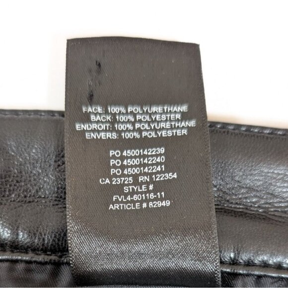 Wilfred The Melina Flare Pant High-Rise Black Vegan Leather Womens Size 10 - Picture 6 of 10